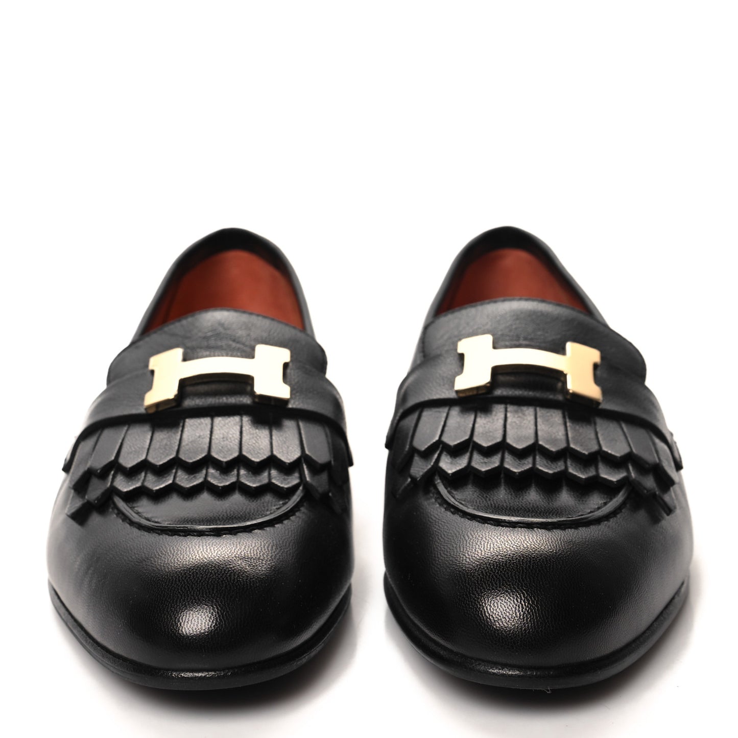Goatskin Womens Royal Loafers 36 Black