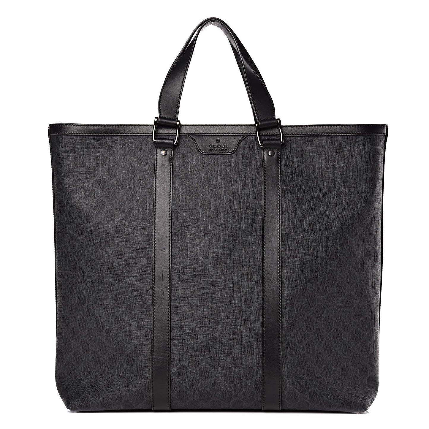 GG Supreme Monogram Tote Black Grey