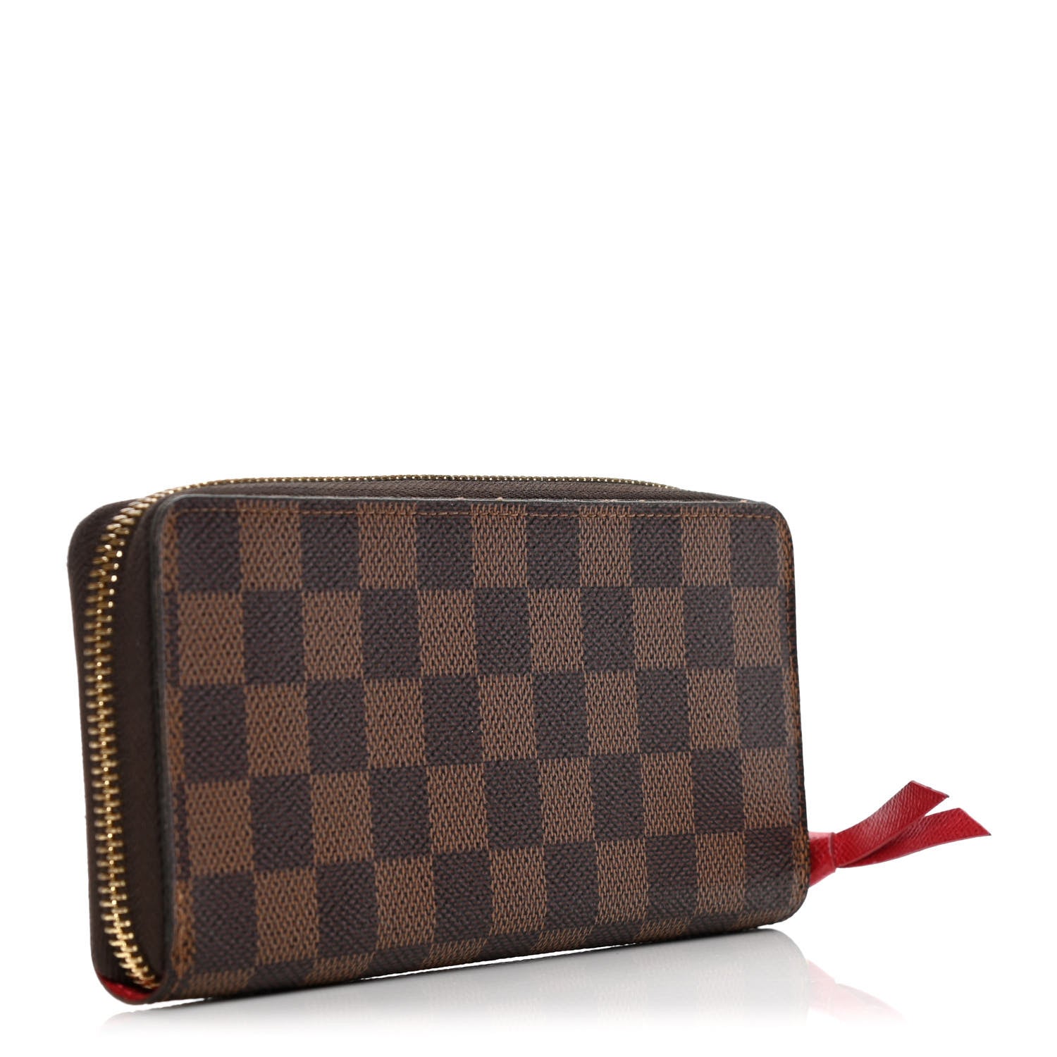 Louis Vuitton Damier Ebene Clemence Wallet Cherry 3 of 7