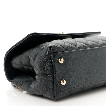 Chanel Caviar Quilted Mini Coco Handle Flap Black 10 of 12