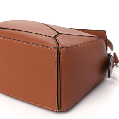 Loewe Grained Calfskin Small Puzzle Bag Tan 9 of 9