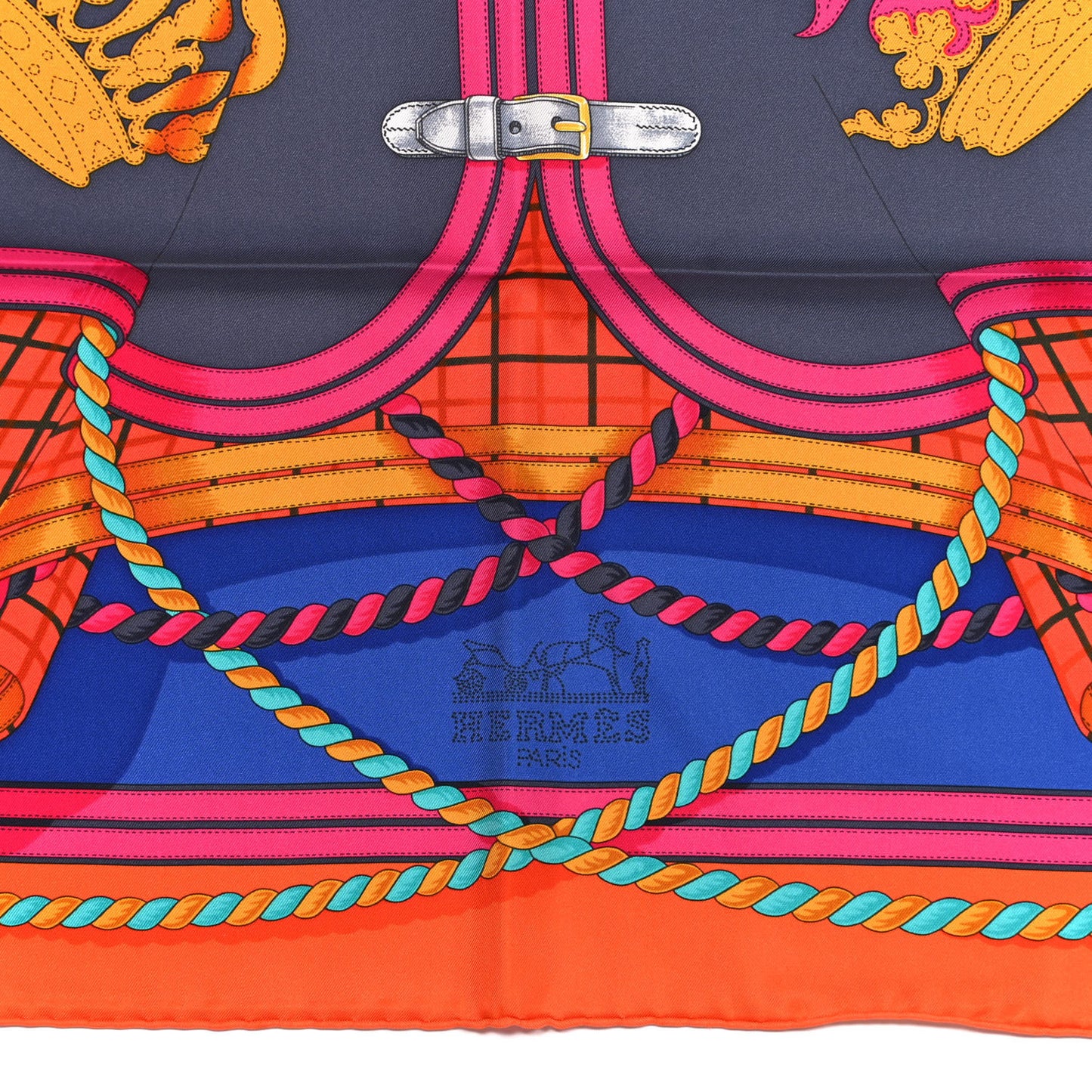 Silk Grande Tenue Scarf 90 Orange