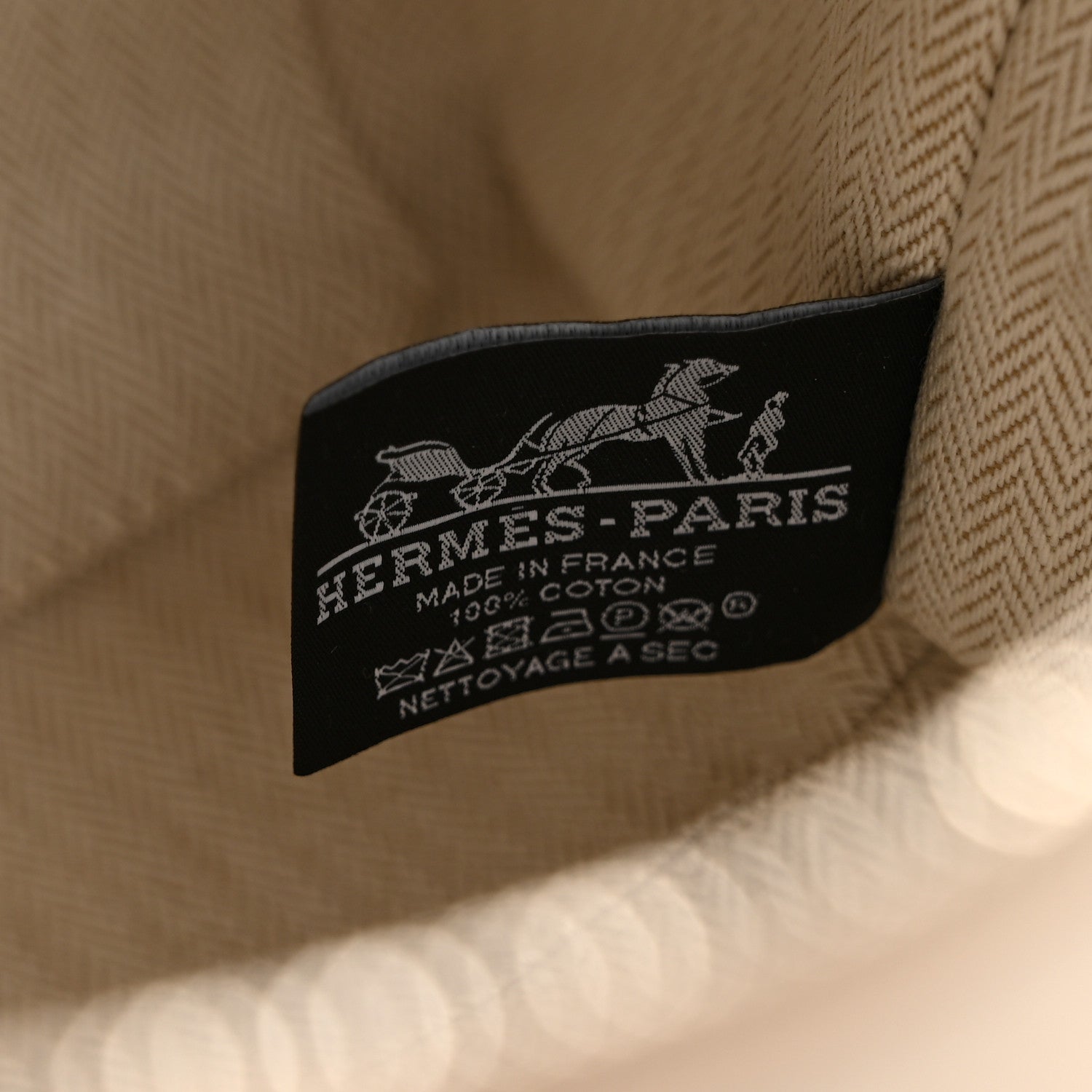 Hermes Canvas Large Bride-A-Brac Pouch Natural 6 of 6