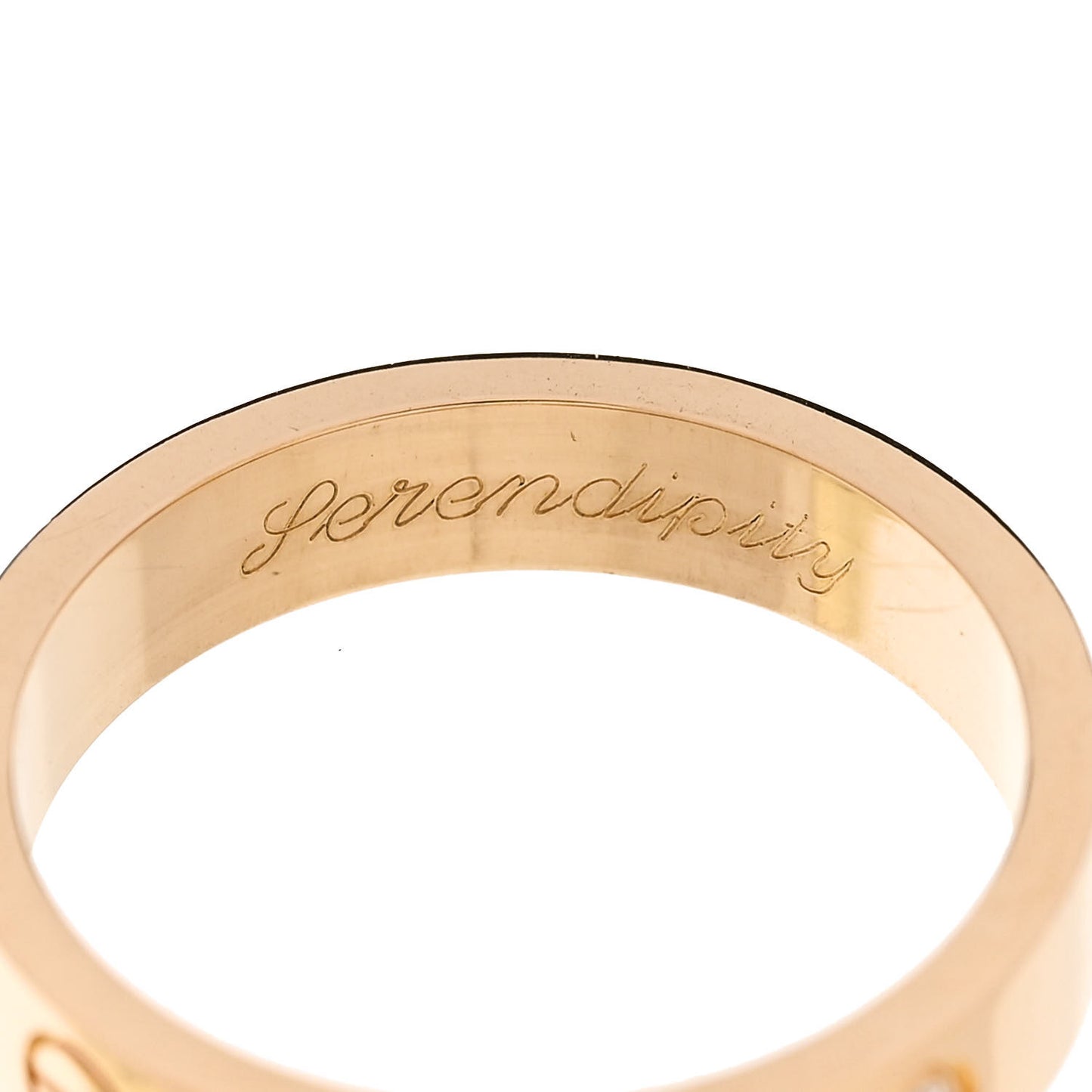 18K Yellow Gold Diamond 4mm LOVE Wedding Band Ring 52 6