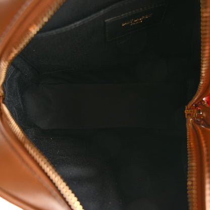 Saint Laurent Suede Matelasse Monogram Lou Camera Bag Cinnamon 5 of 11