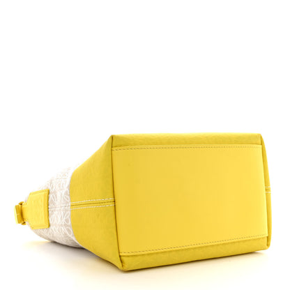 Loewe Jacquard Anagram Calfskin Small Cubi Bag Ecru Lemon 4 of 10