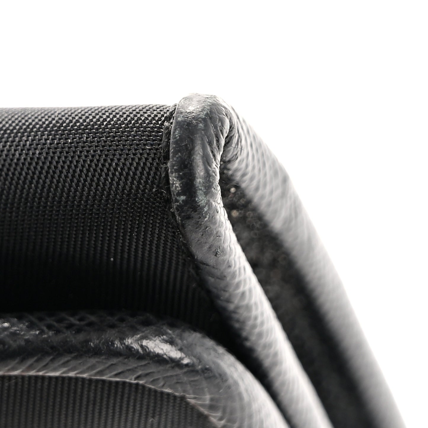 Tessuto Nylon Triangle Continental Flap Wallet Black