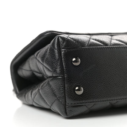 Chanel Caviar Quilted Mini Coco Handle Flap So Black 8 of 11