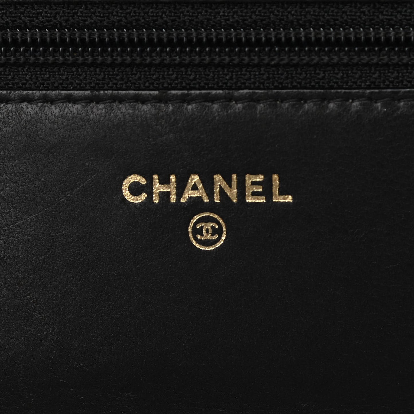 Calfskin Quilted Boy Wallet On Chain WOC Black