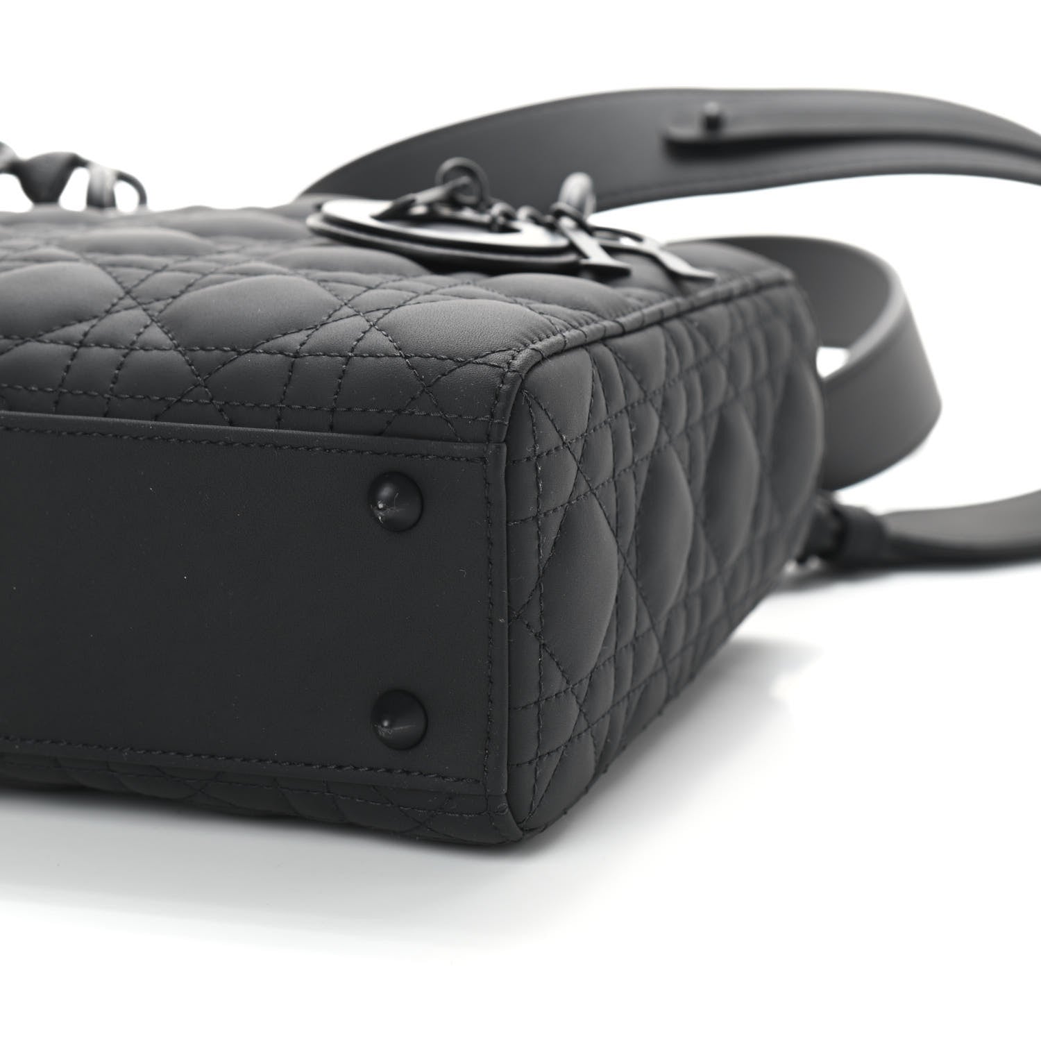 Christian Dior Ultra Matte Calfskin Cannage Small My ABCDior Lady Dior Black 7 of 7
