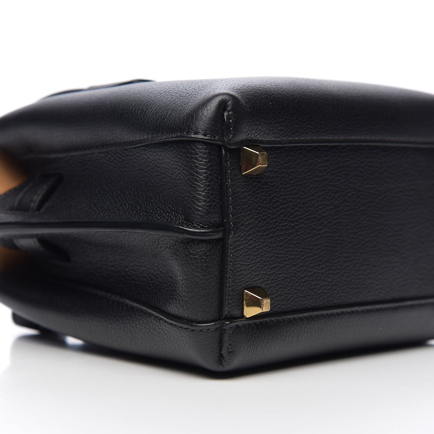 Grained Calfskin Mini Milla Tote Black