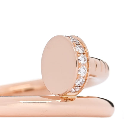 Cartier 18K Pink Gold Diamond Juste Un Clou Ring 49 5 4 of 6