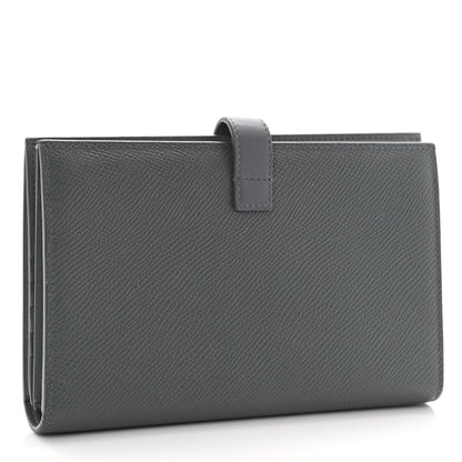 Celine Grained Calfskin Large Multifunction Strap Wallet Grey 3 of 9