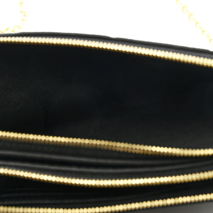 Louis Vuitton Empreinte Double Zip Pochette Black 5 of 9