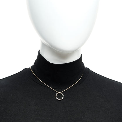 David Yurman Sterling Silver Diamond Petite Infinity Pendant Necklace 2 of 6