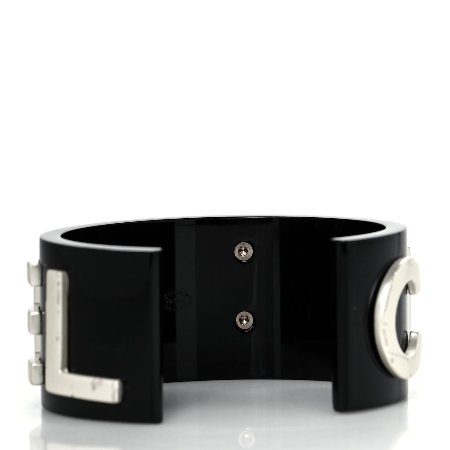 Resin Metal Cuff Black