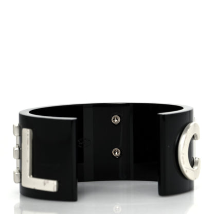 Chanel Resin Metal Cuff Black 3 of 4