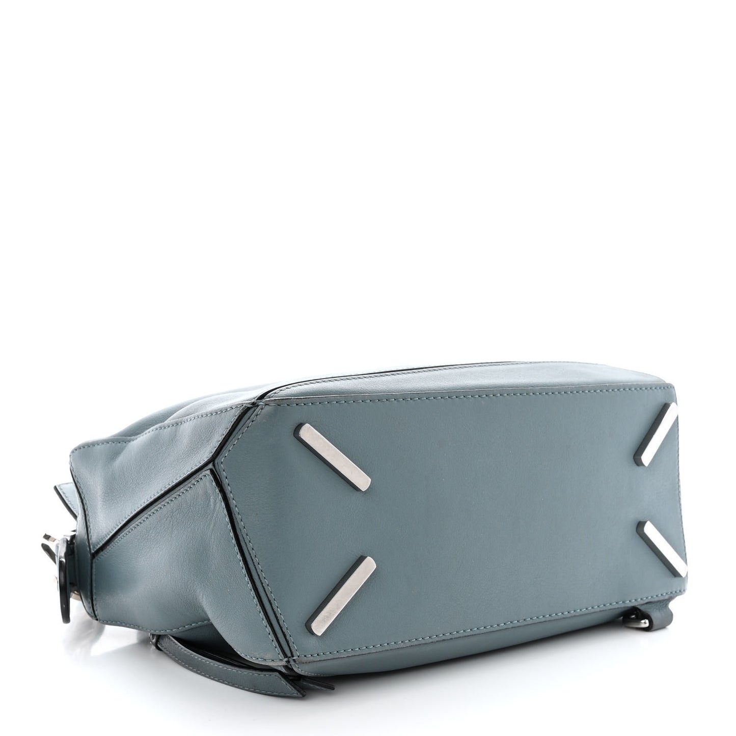 Calfskin Small Puzzle Bag Stone Blue