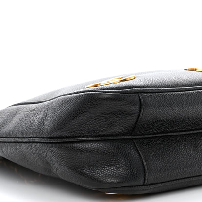 Chanel Caviar CC Shoulder Bag Black 10 of 11