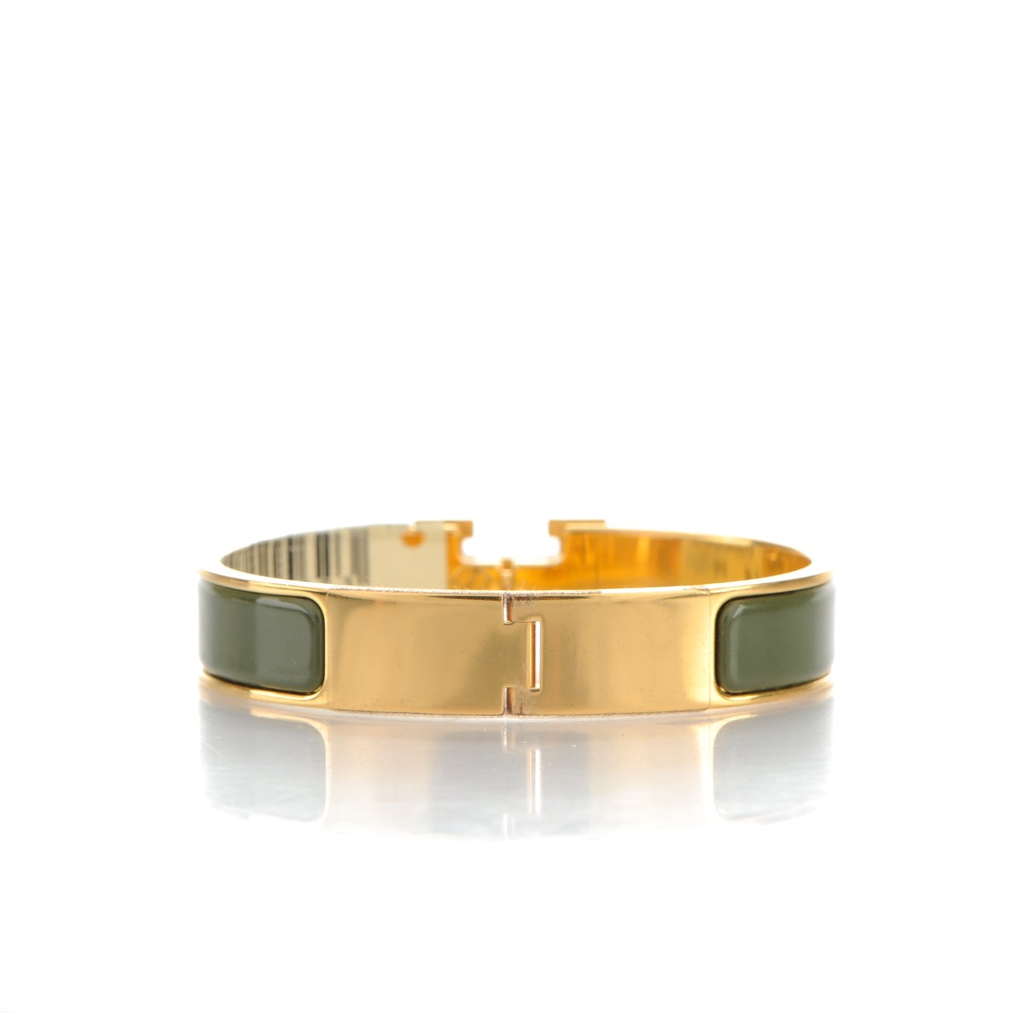 Enamel Narrow Clic Clac H Bracelet PM Loden
