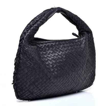 Bottega Veneta Nappa Intrecciato Fuzzy Medium Veneta Hobo Black 3 of 10