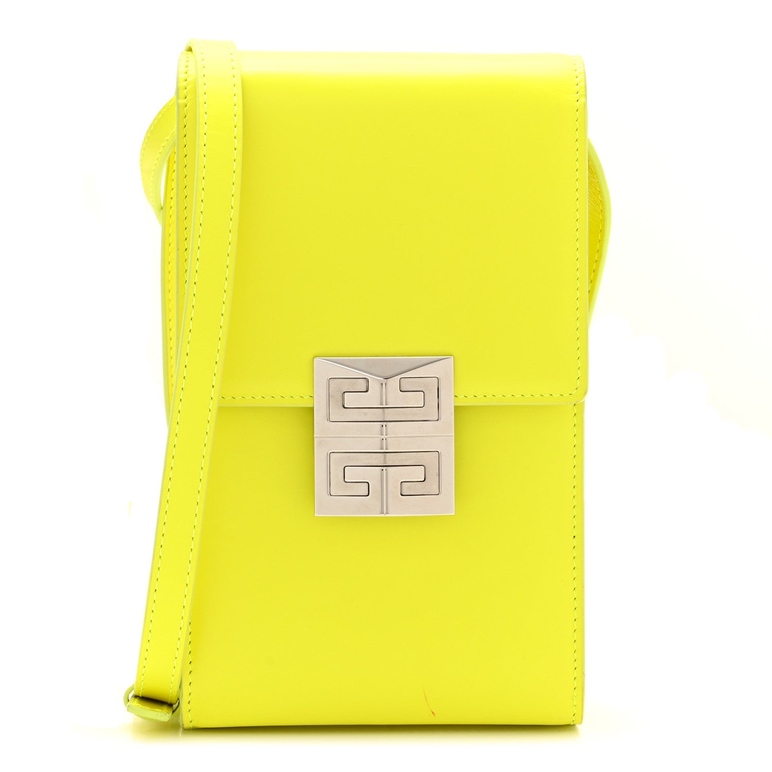 Givenchy Box Calfskin Mini 4G Vertical Bag Fluo Yellow 1 of 10