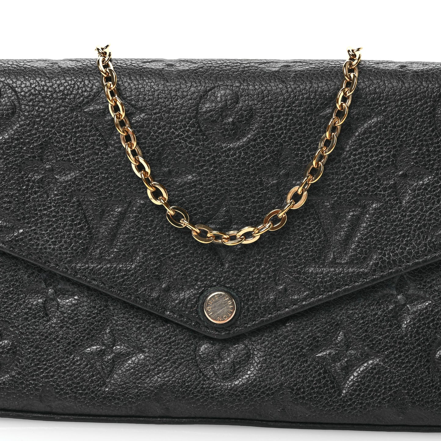 Empreinte Pochette Felicie Chain Wallet Black