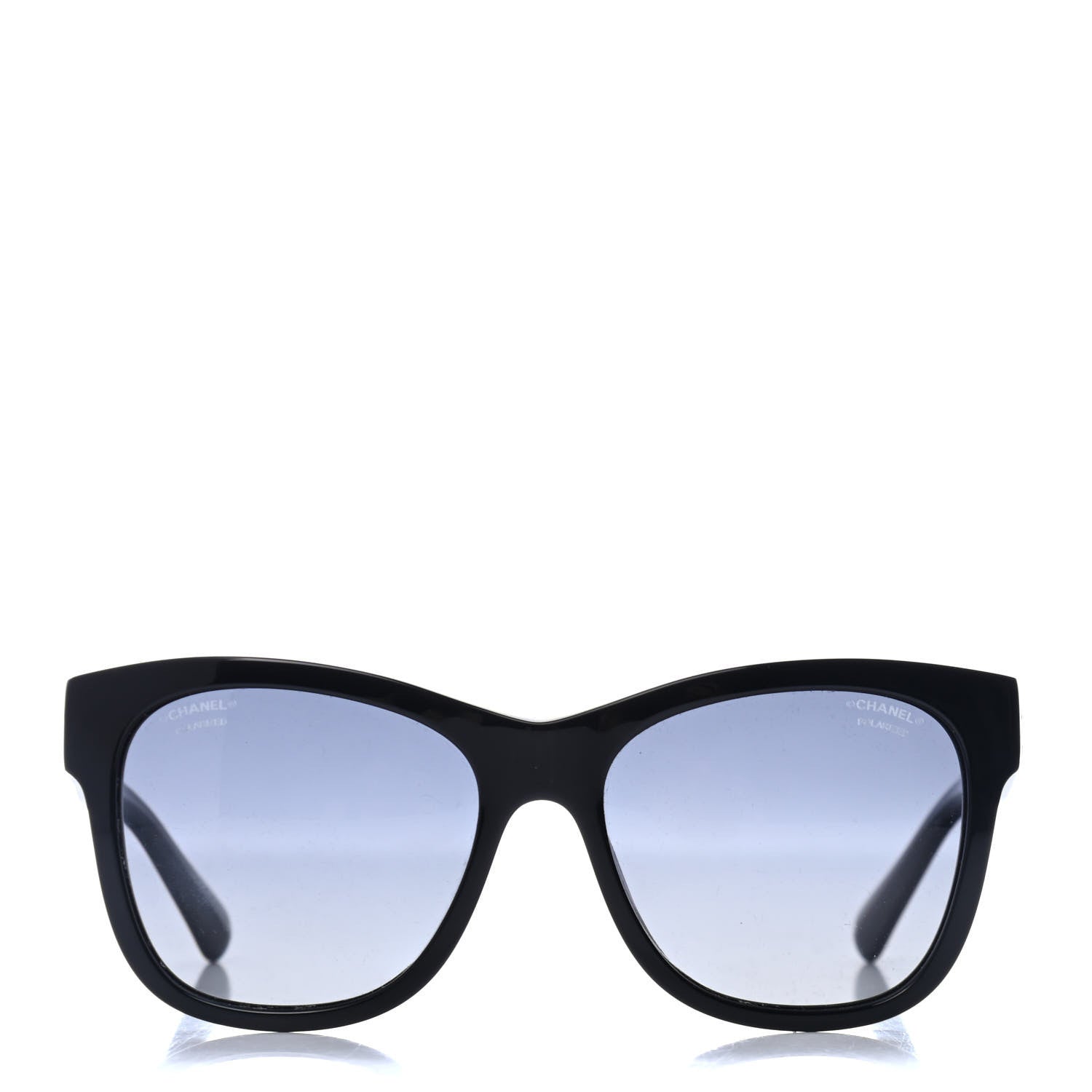 Chanel Acetate Polarized Square CC Sunglasses 5380 Black 2 of 4