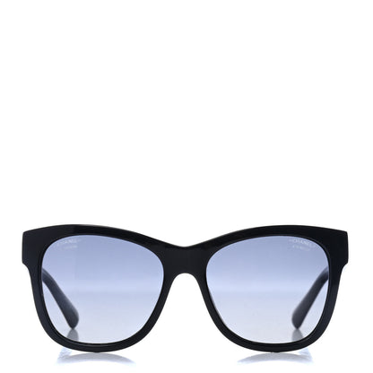 Chanel Acetate Polarized Square CC Sunglasses 5380 Black 2 of 4