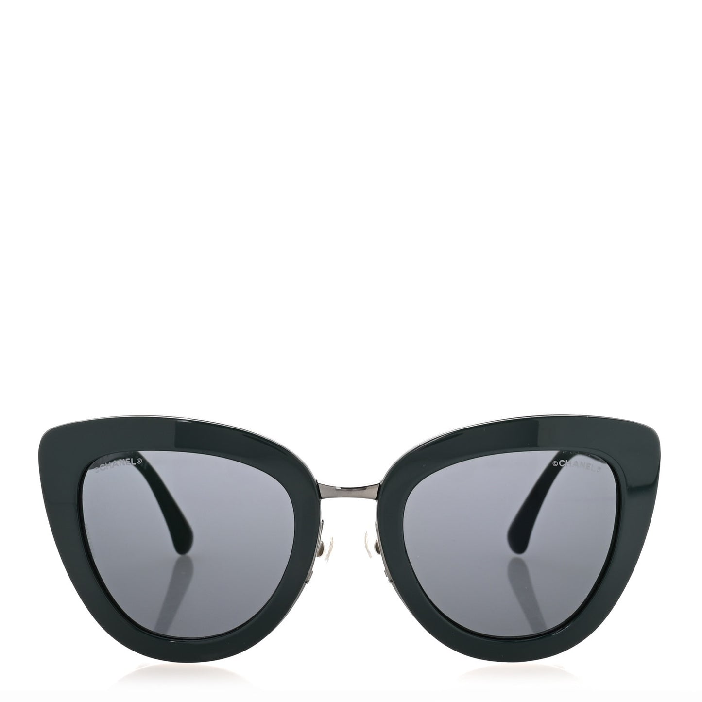 Cat Eye Quilted Sunglasses 5368 Green