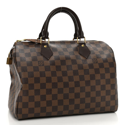 Louis Vuitton Damier Ebene Speedy 30 3 of 10