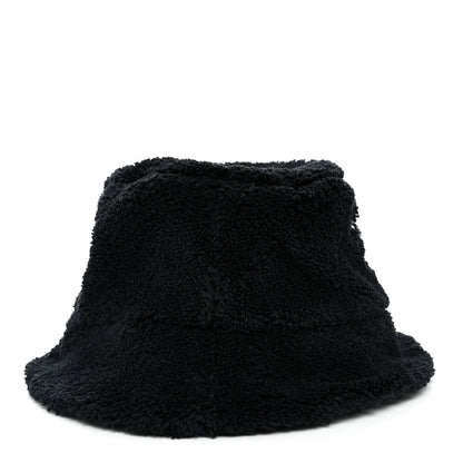 Prada Terry Cloth Logo Embroidered Womens Bucket Hat S Black White 5 of 8
