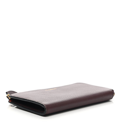 Burberry Grained Calfskin Zip Wallet Burgundy 5 of 13