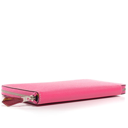 Hermes Epsom Silk'In Compact Wallet Rose Tyrien 4 of 8