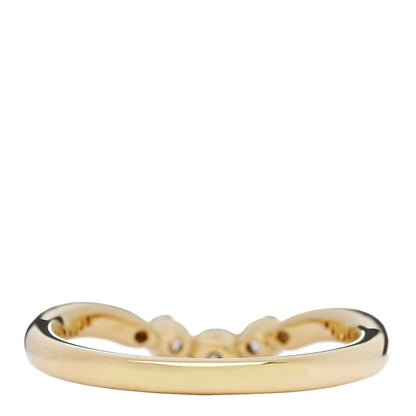 Parker & West by FASHIONPHILE 18K Yellow Gold Diamond .30ctw Curved Band Ring  50 5.25 4 of 9
