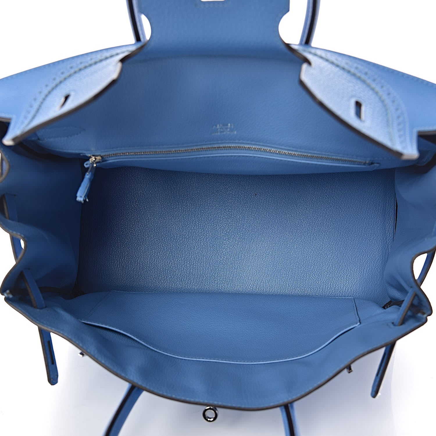 Hermes Taurillon Clemence Swift Ghillies Birkin 35 Bleu Paradise 5 of 10