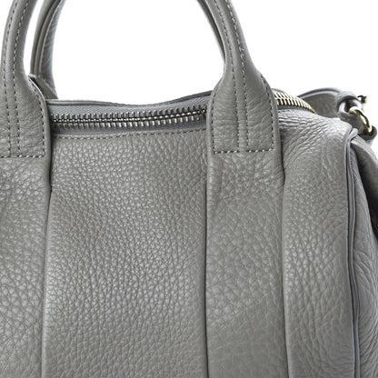 Alexander Wang Pebbled Lambskin Rockie Gray Pale Gold Hardware 9 of 9