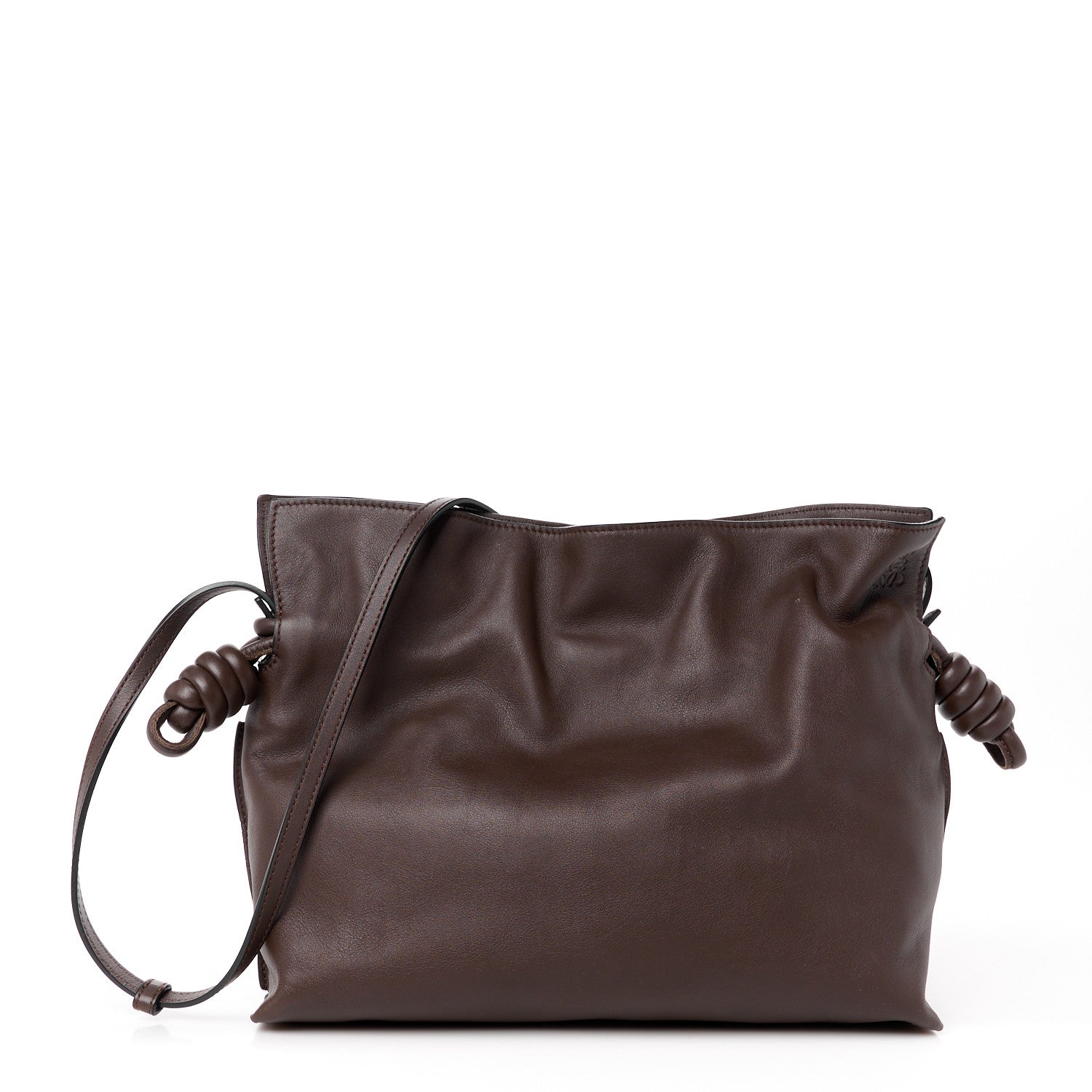 Loewe Nappa Medium Flamenco Knot Bag Chocolate 1 of 10