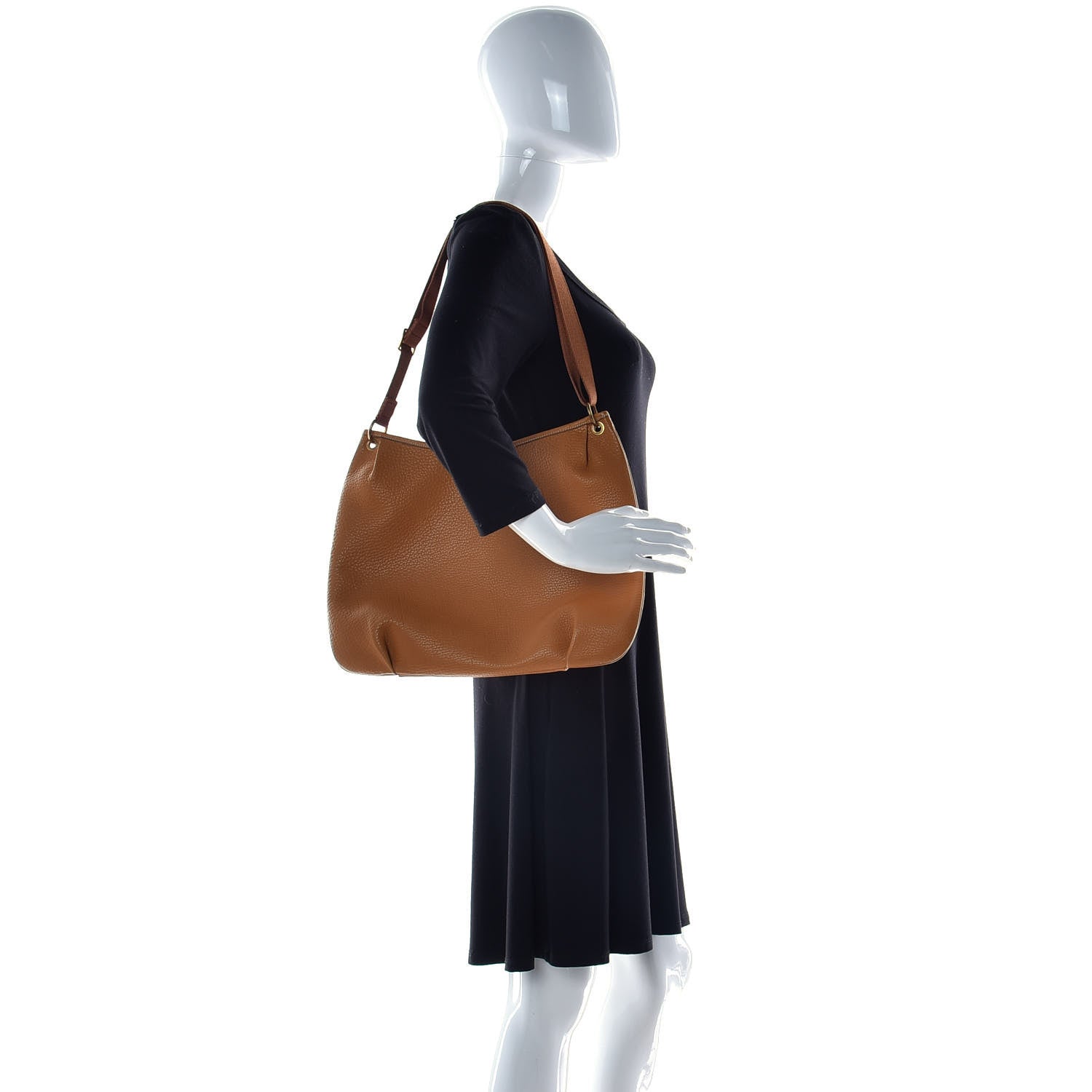 Hermes Taurillon Clemence Mini Rodeo Shoulder Bag Moutarde 2 of 17