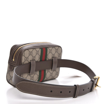 Gucci GG Supreme Monogram Web Small Ophidia Belt Bag 85 34 Dark Brown 3 of 10