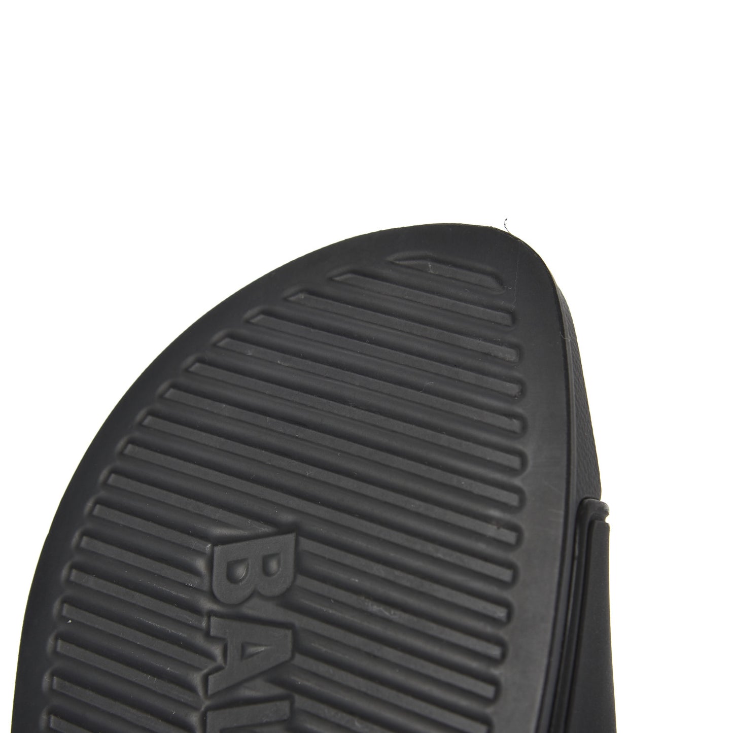 PVC Logo Womens Pool Slide Sandals 38 Black White