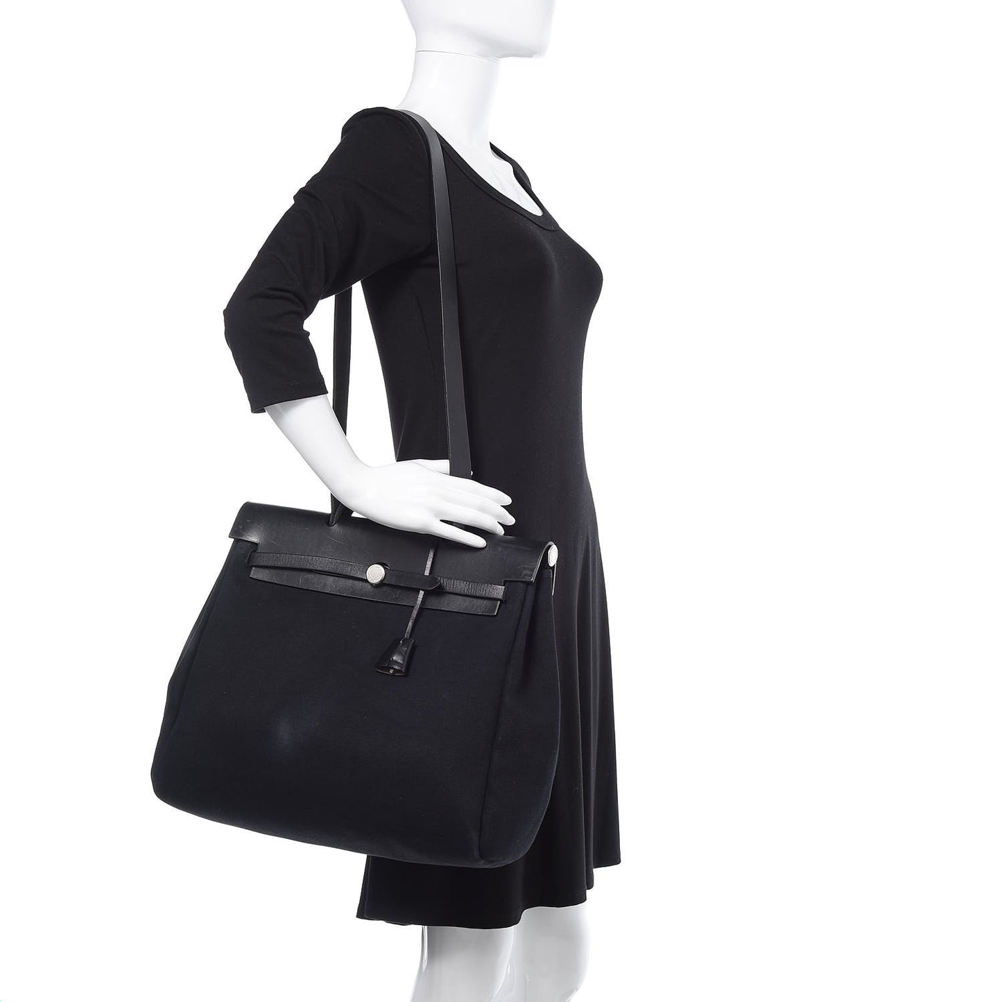 Toile Vache Calfskin Herbag 39 MM Black