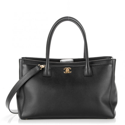 Chanel Calfskin Cerf Executive Shopper Tote Black 1 of 13