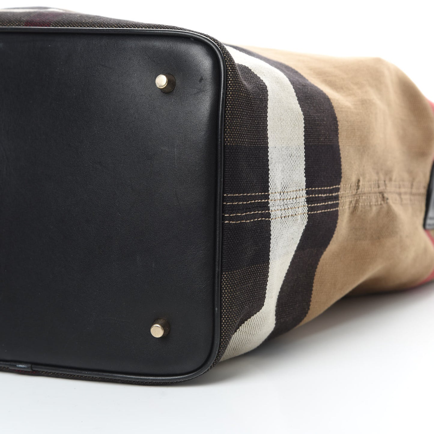 Canvas Mega Check Medium Ashby Hobo Black
