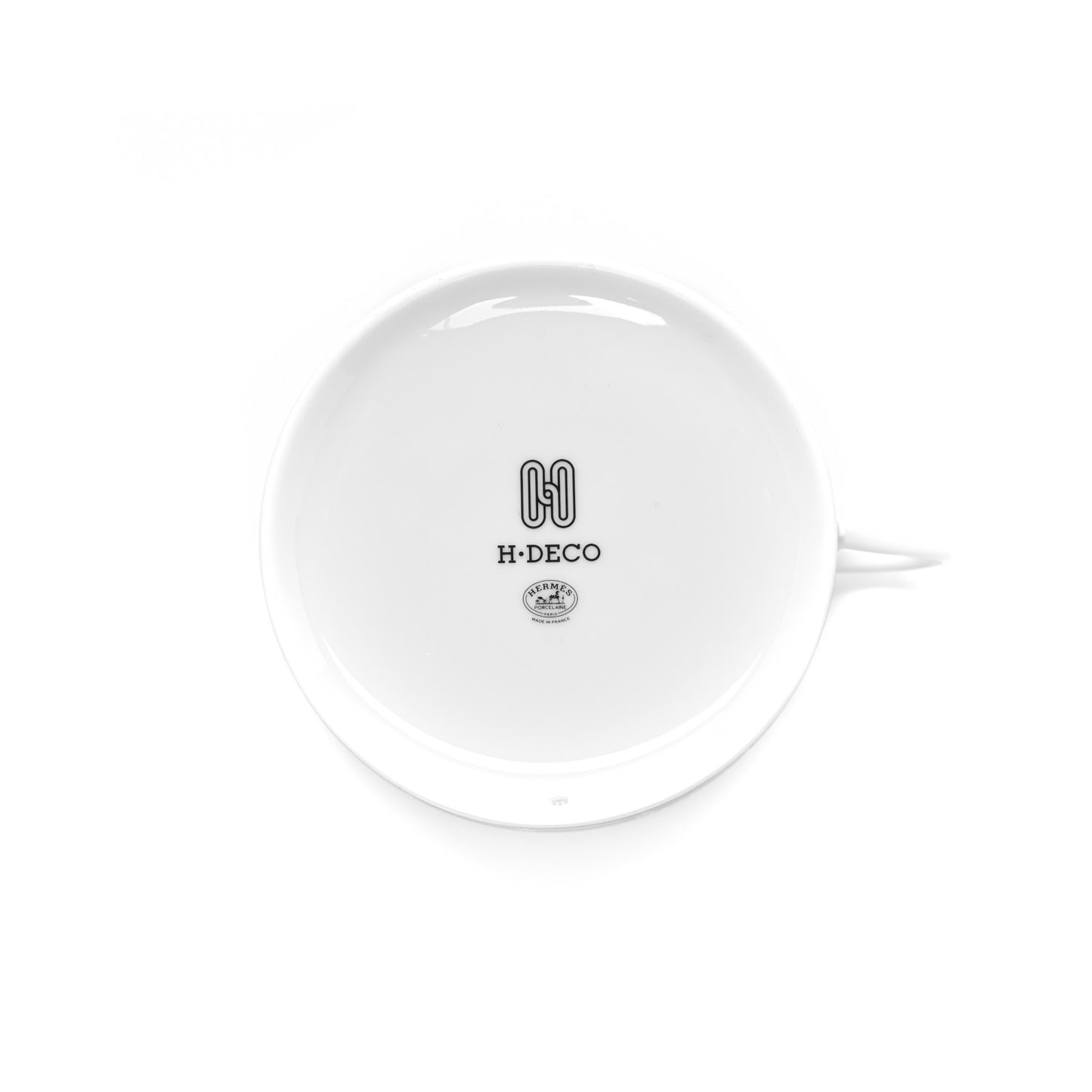 Porcelain H Deco Breakfast Cup And Saucer Set Of 2 Black