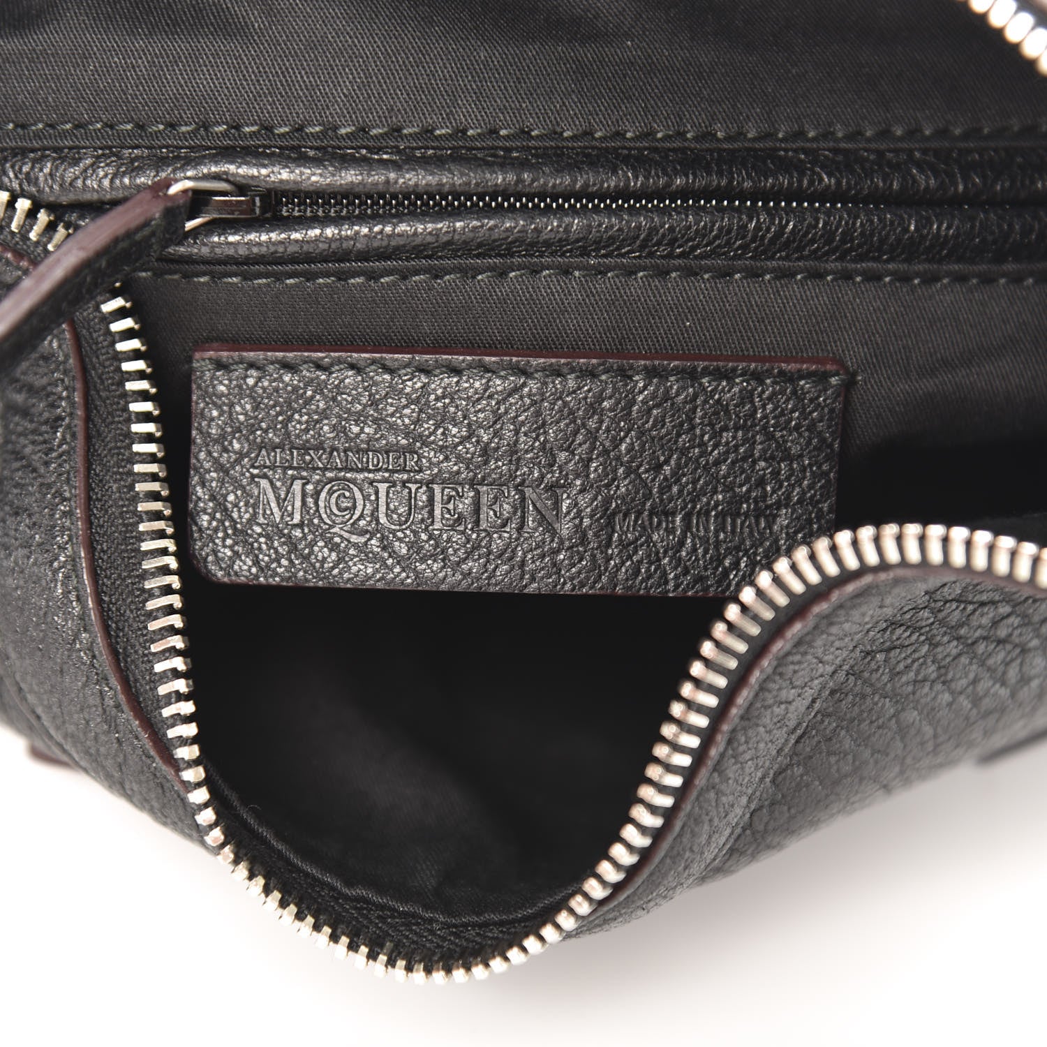 Alexander McQueen Calfskin De Manta Clutch Black 6 of 11