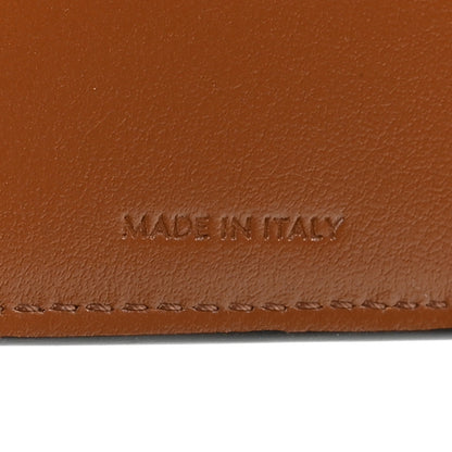 Celine Grained Calfskin Triomphe Fine Strap Wallet Tan 7 of 9