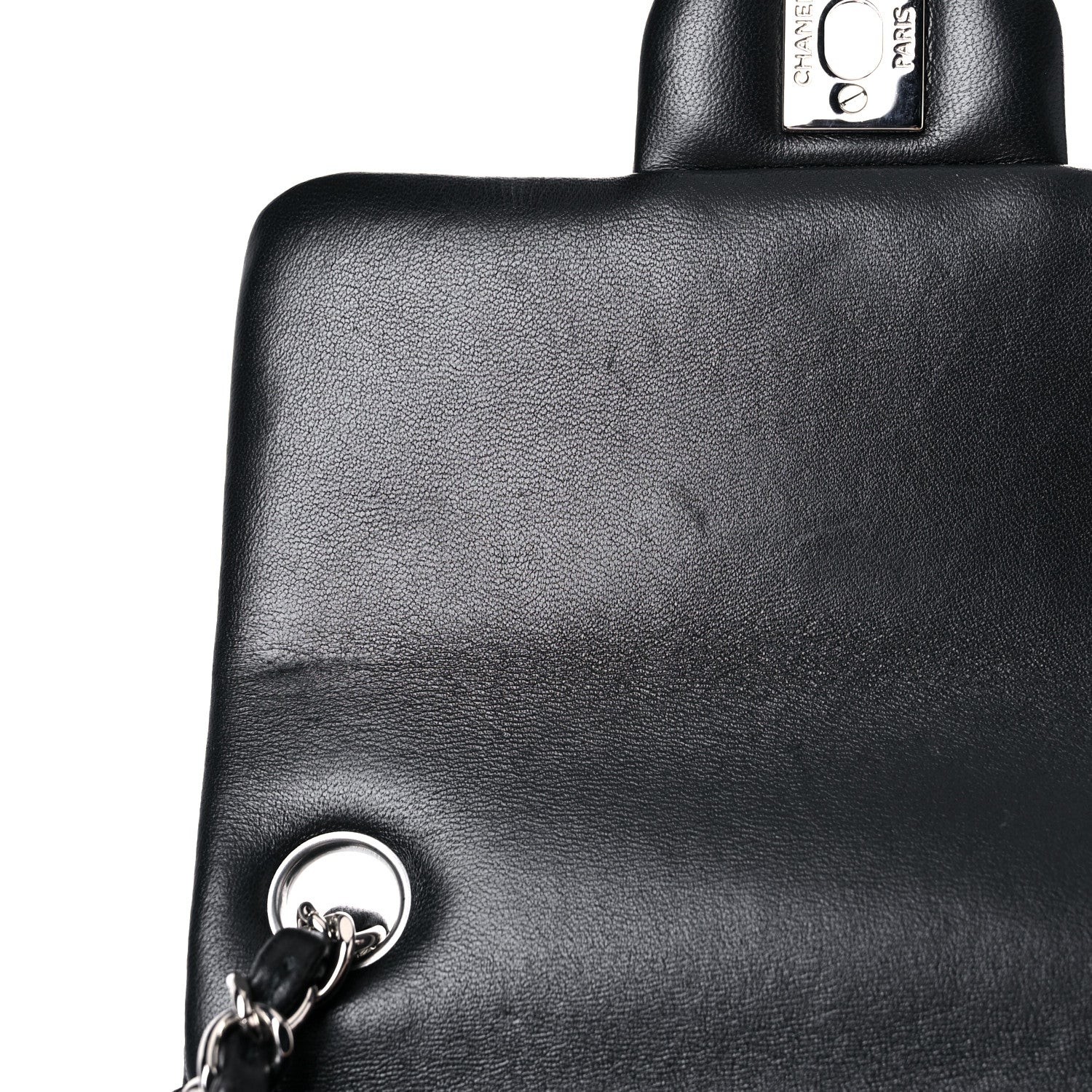Chanel Lambskin Quilted Mini Square Flap Black 10 of 10