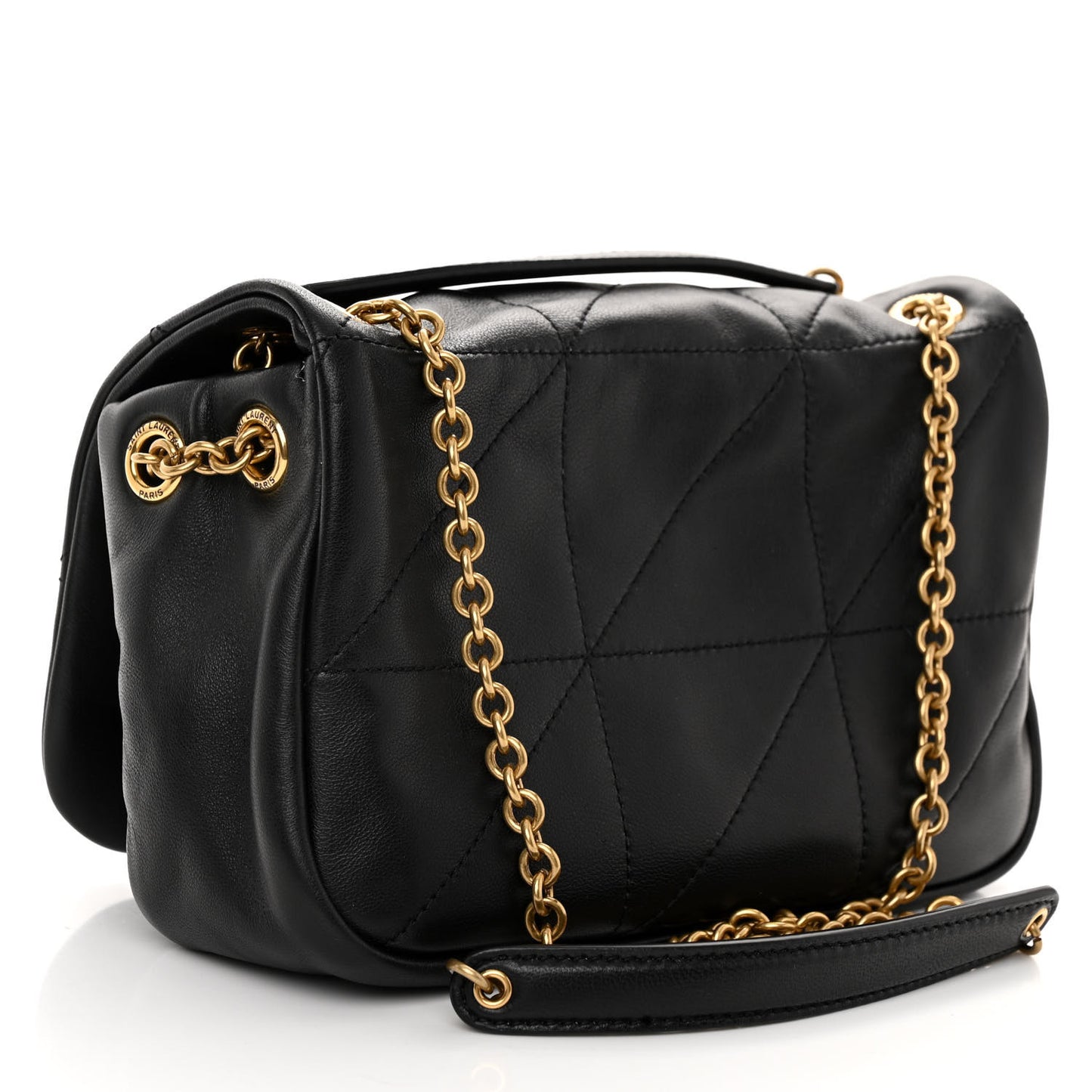 Lambskin Matelasse Monogram Mini Jamie 4.3 Black