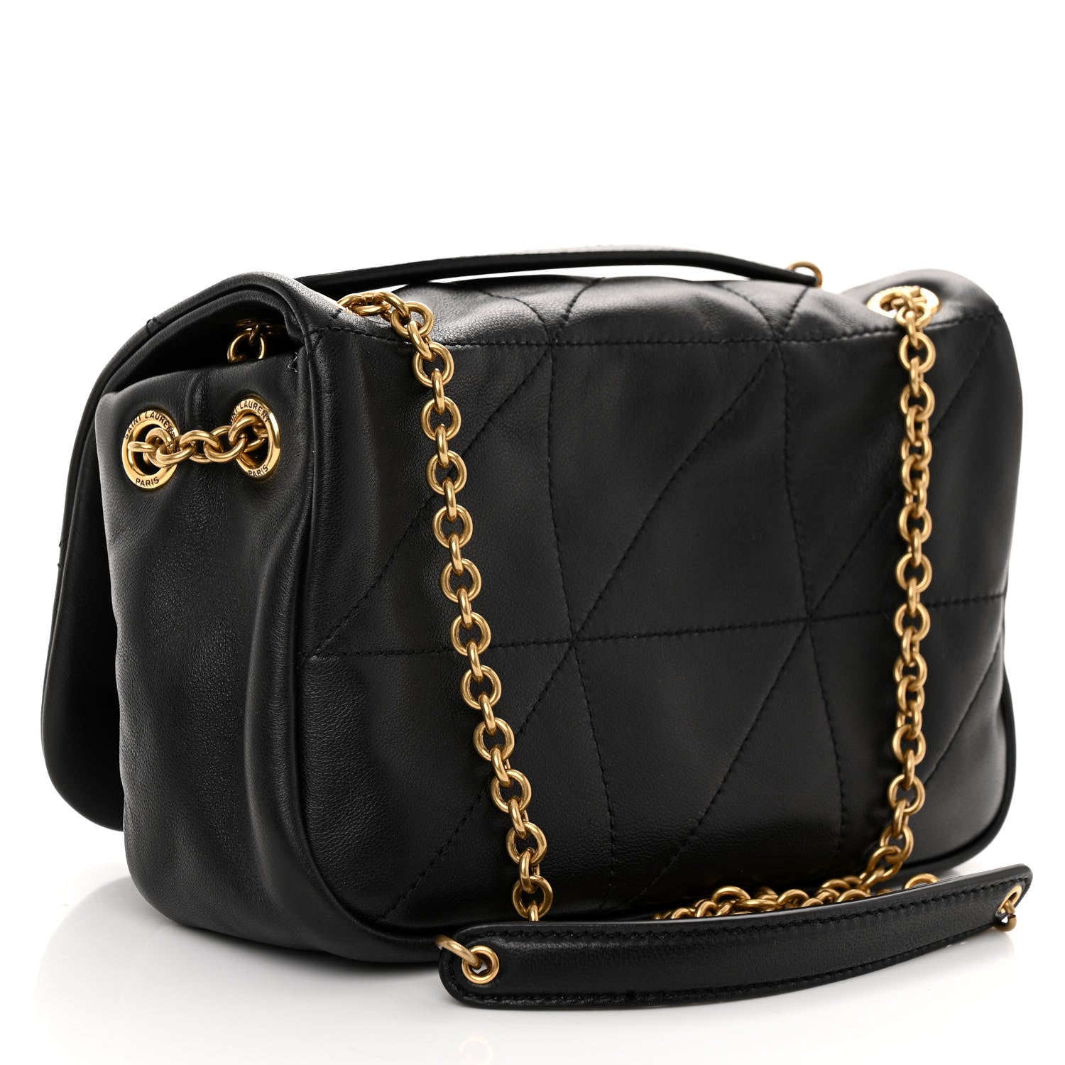 Saint Laurent Lambskin Matelasse Monogram Mini Jamie 4.3 Black 3 of 11